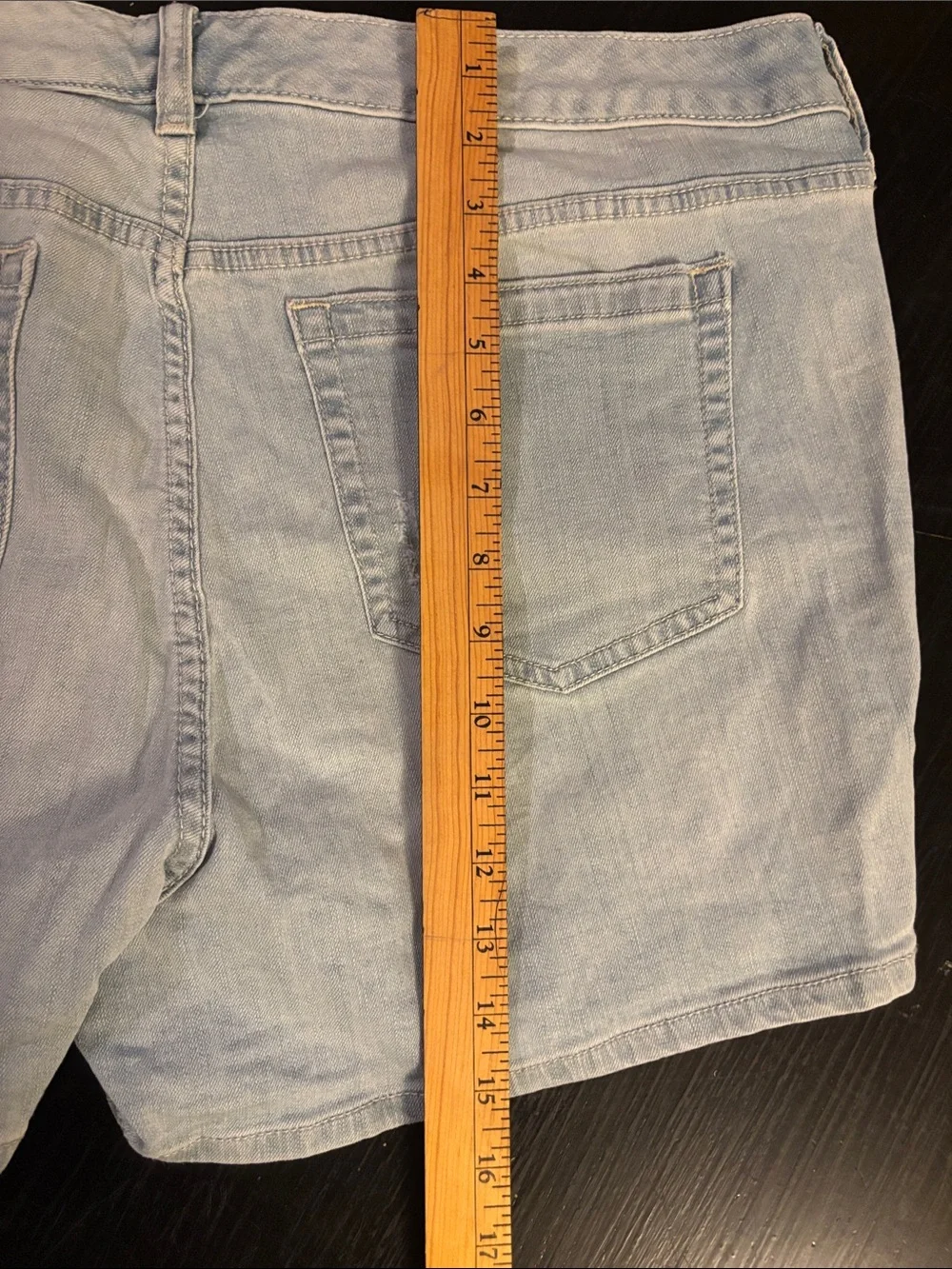 torrid Light Blue Distressed Denim Shorts